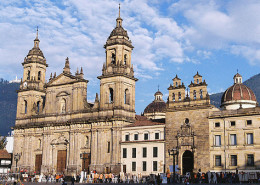 Bolivar square in Bogota Colombia