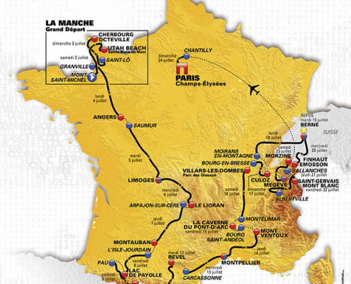 tour de france 2016 route map