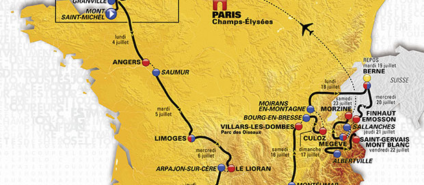 tour de france 2016 route map